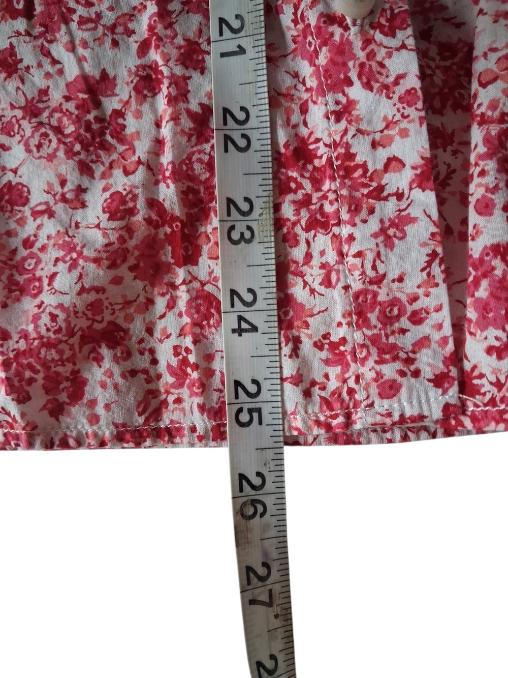 Tommy Hilfiger Red Floral Sleeveless Button-Down Shirt Womens Size XL - Picture 5 of 6